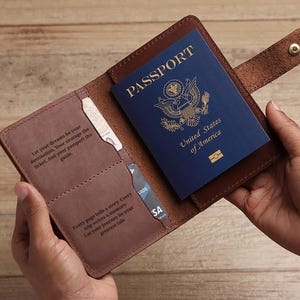 Personalized Passport Holder, Leather Passport Cover, Passport Case, Passport wallet, Personalized Passport Cover, Passport Gift