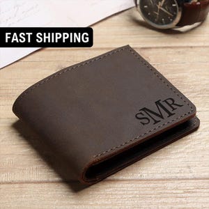 Fathers Day Gift for Dad,Personalized Wallet,Mens Wallet,Engraved Wallet,Groomsmen Wallet,Leather Wallet,Custom Wallet,Anniversary Gift