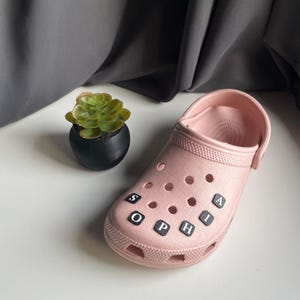 Custom letter croc charms for Crocs personalization, create your own name or word, colorful alphabet shoe charms, individual letters