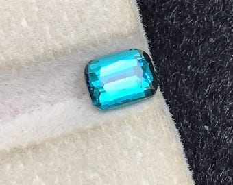 Natural Neon Blue Tourmaline Loose Gemstone from Afghanistan – Rare Blue Tourmaline – Buy Online – 1.40 Ct