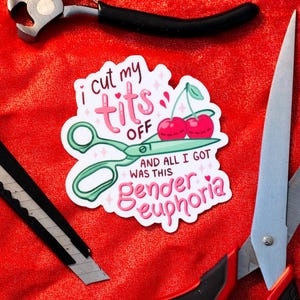T*ts Off | Top Surgery Sticker