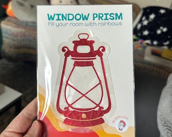 Storm Lantern Window Prism | Suncatcher Cling