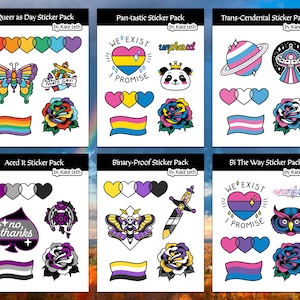 Pride Vinyl Sticker Sheets