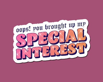 Special Interest Sticker