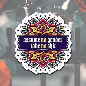 Assume No Gender Sticker