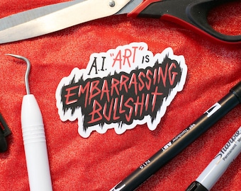 AI "Art" Sticker - Anti-AI