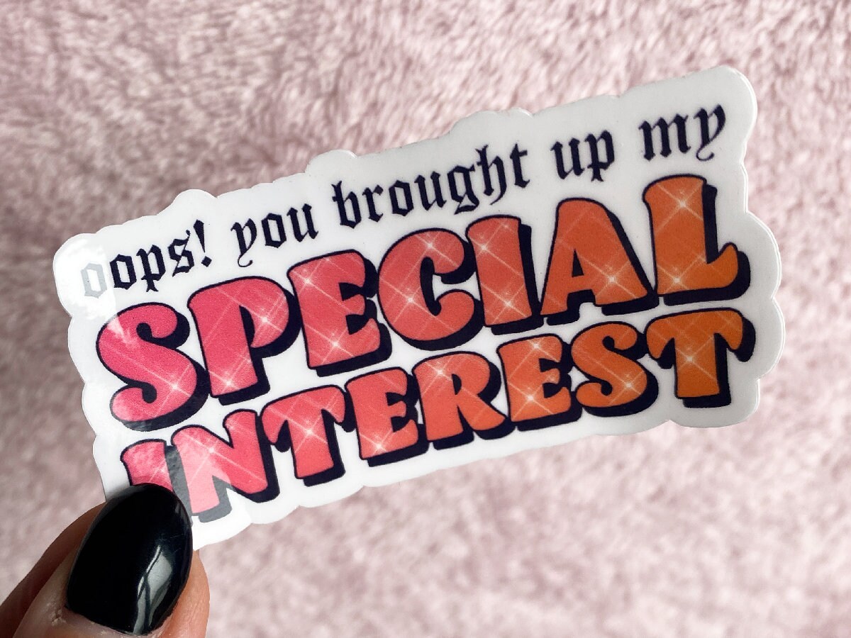 Interes Sticker Special Interest Sticker - Etsy