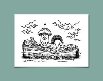 Log Climbers Print