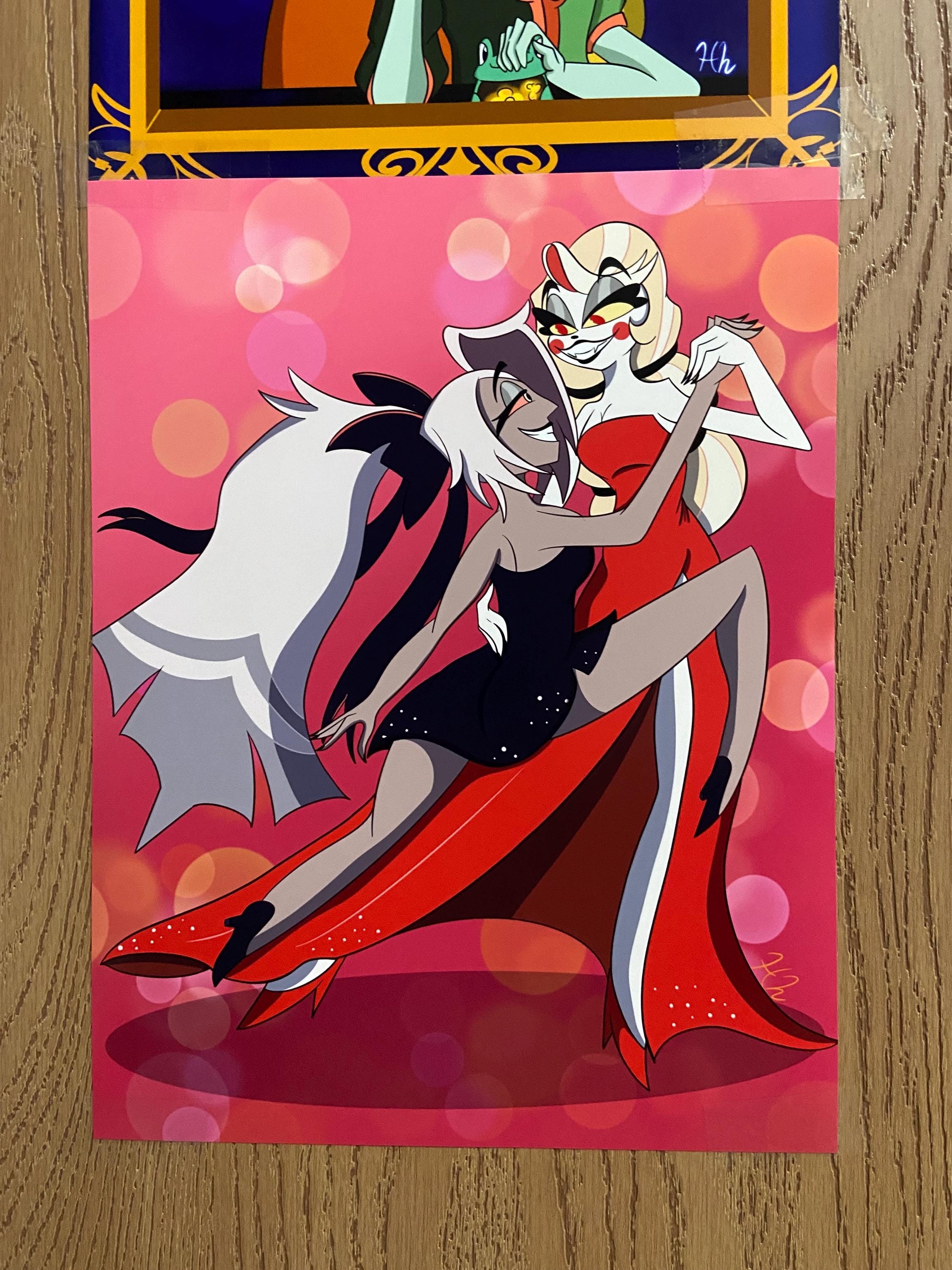 8.5x11” Hazbin Hotel Charlie Morningstar and Vaggie Glossy Print - Etsy