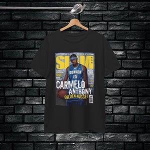Carmelo Anthony SLAM Tee Shirt, Denver Nuggets, NBA Shirt, Melo #15 Rookie, Vintage, Retro, Basketball Graphic Tee, Gift For Fan