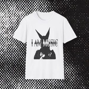 Camiseta unisex con temática musical "I am music" de Playboi Carti - Camiseta gráfica "I am music" para amantes de la música