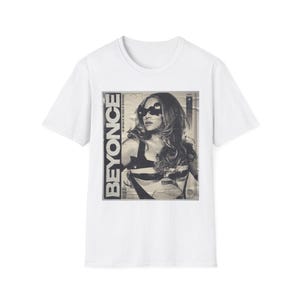 Beyoncé Vintage Unisex Softstyle T-shirt - Retro Concert Tee, Prezent dla Miłośników Muzyki, Oświadczenie Mody, Codzienny Swobodny Ubiór