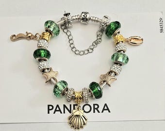 Ocean Breeze Sea Side  - Authentic Pandora Bracelet w/receipt