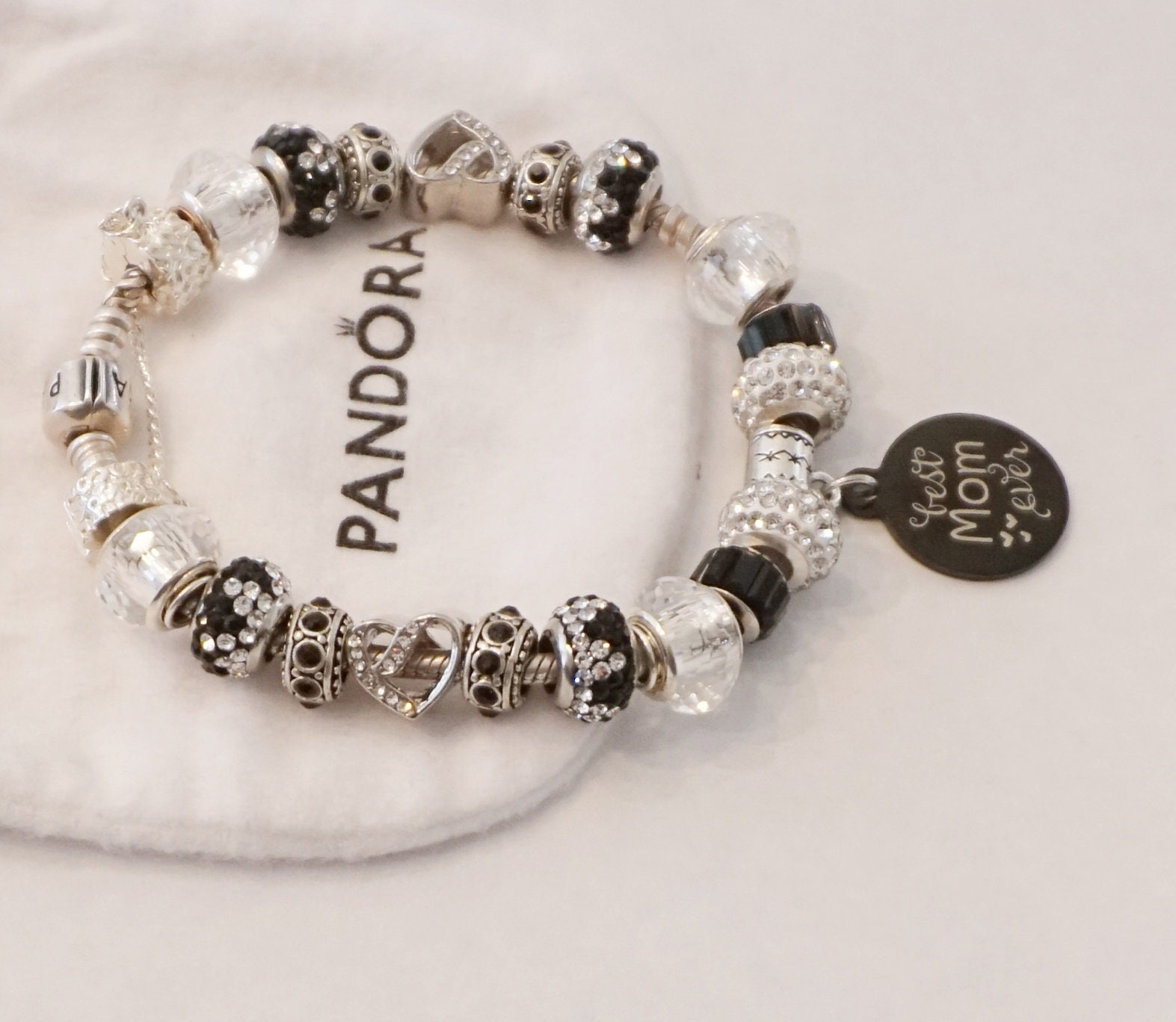 Best Mom Ever Authentic Pandora bracelet Etsy