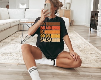 Salsa Dance T-Shirts, Perfect for Salsa Dancing Lovers, Dance teacher gift, Gift for Leader or Follower, Social Dance Shirt, Latin dance tee
