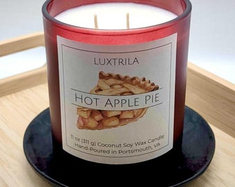 Hot Apple Pie 11 oz Coconut Soy Wax Candle