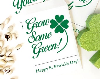 Printable St Patrick's Day Seed Packages. Download and Print PDF Seed Packets, Clover to Colour, Seed Packets, Seed Saving, St Patty's Day