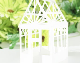 Miniatur-Gewächshaus-Verzierung, DIY Handwerk (digitaler Download)