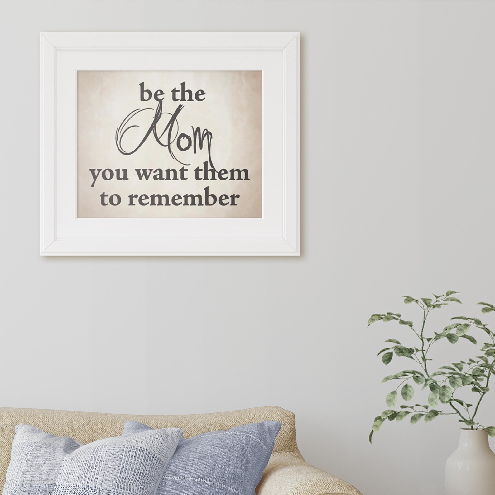 Printable Wall Decor Sign. Be the Mom You Want Them to Etsy