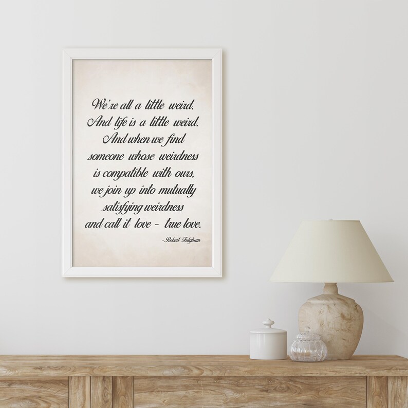 Printable Home Decor Quote and SVG. All a Little Weird. Etsy