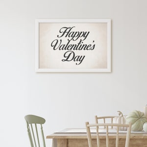 Ausdruckbares Happy Valentines Day Schild und SVG. Digitaler Download druckbar, Rustikaler Druck, Eingangsbereich Home Dekor, Neutrale Töne, Valentinstagsdekor Bild 8