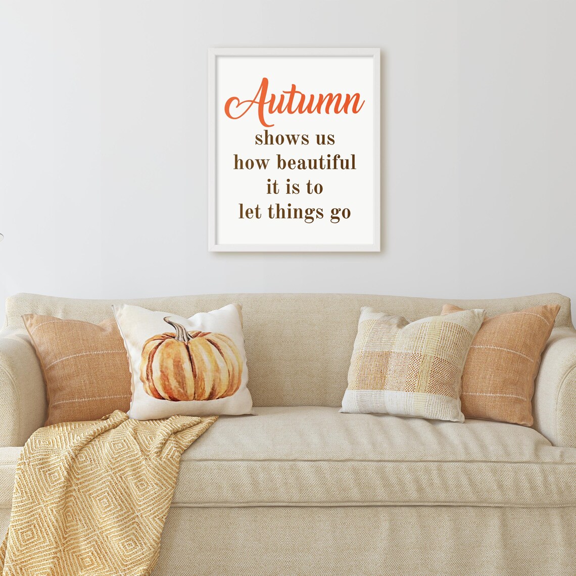 Printable inspirational fall home decor sign. Autumn shows us Etsy