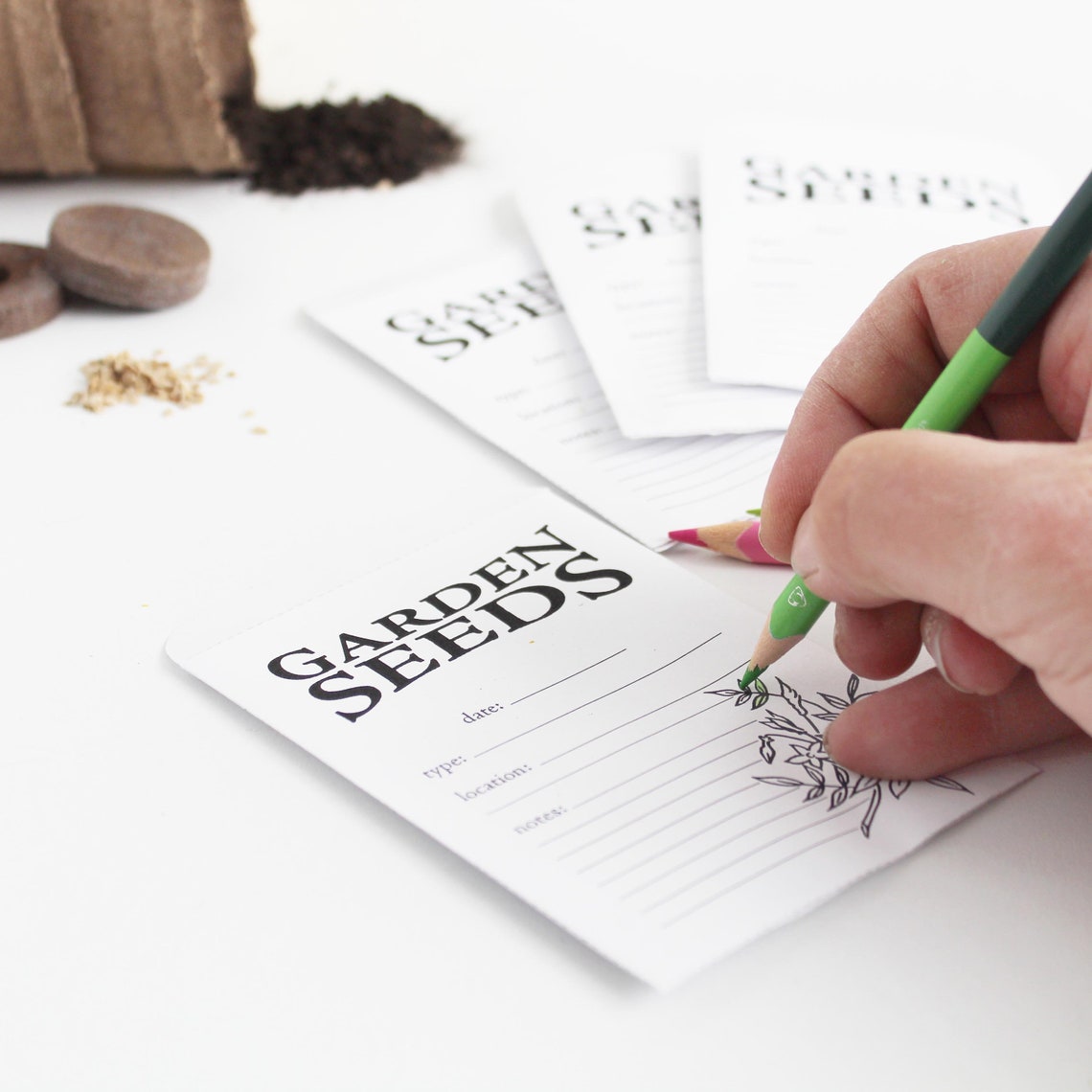 Printable Garden Seed Saver Packages. Easy to Download and | Etsy