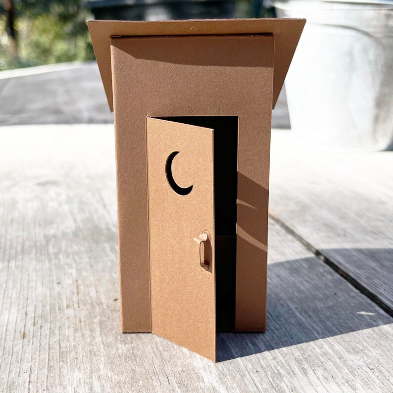 Printable Mini Farm Outhouse. Download and Print PDF. Rustic - Etsy