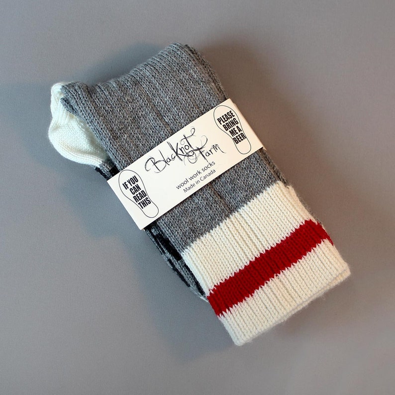 Quality Printed Socks in Wool or Cotton. If You Can Read This Bring Me a Beer. Mother's Father's Day Gift, Stocking Stuffer, Made in Canada image 6