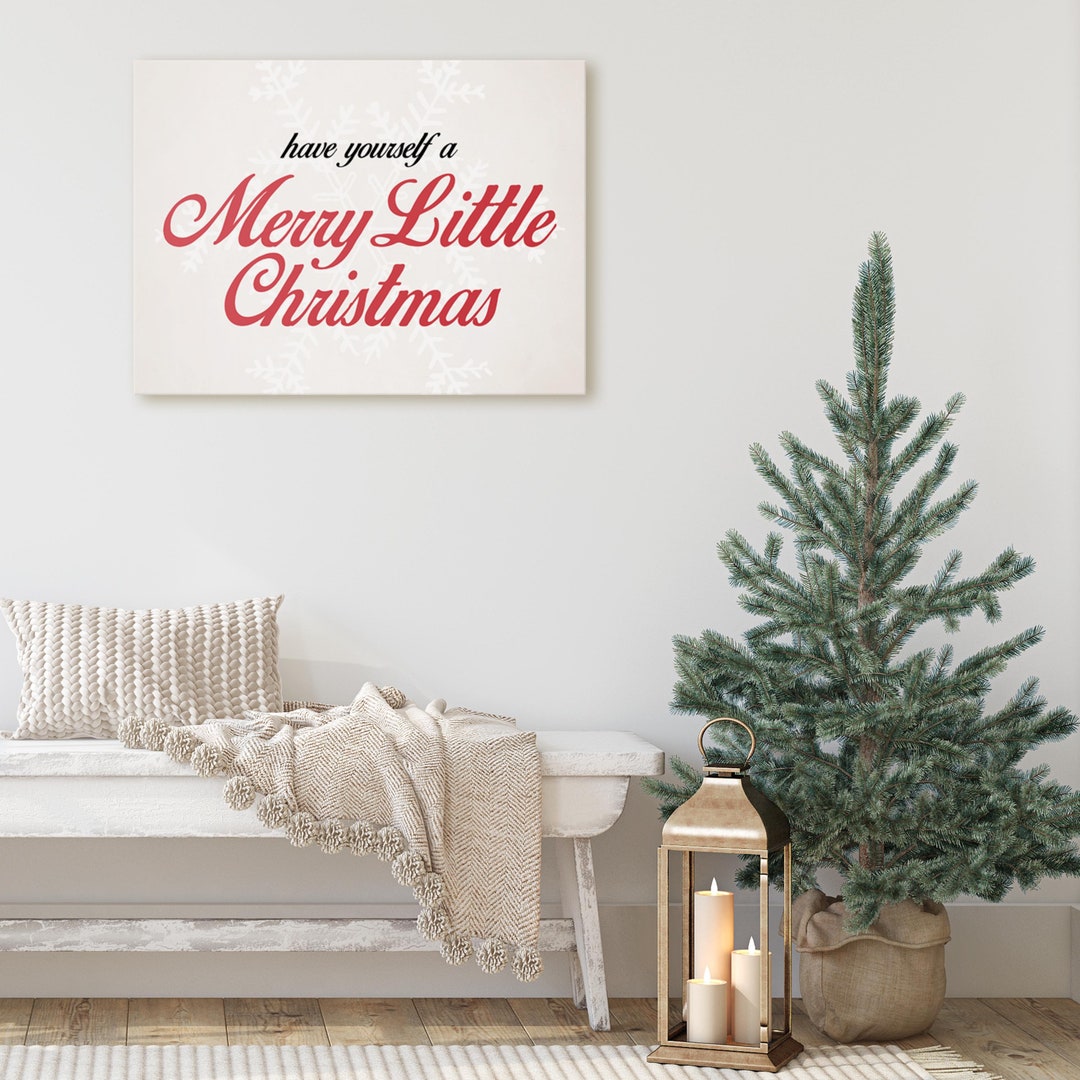 Christmas Canvas Wall Decor. Have Yourself a Merry Little Etsy UK