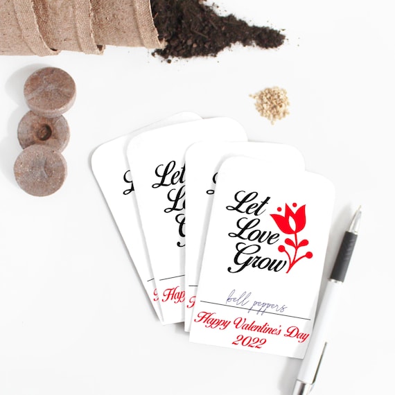 Printable Valentine's Day Seed Packages. Download and | Etsy