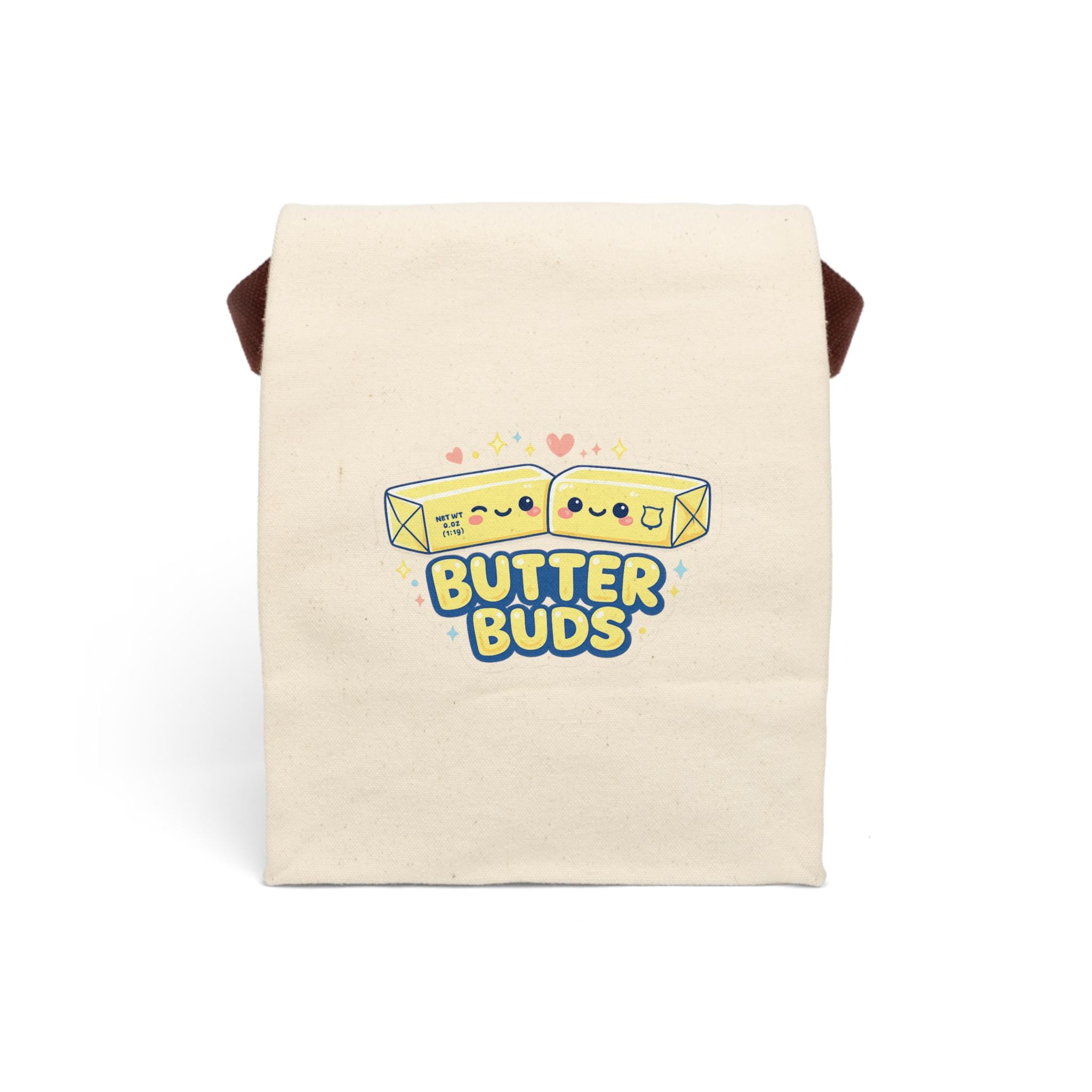 Kawaii Squishy Butter Lunchbox Canvas Lunch Bag with Strap Trendy TikTok ASMR