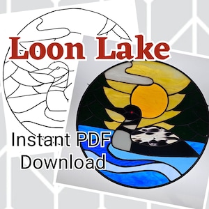 Loon Lake Stained Glass Pattern