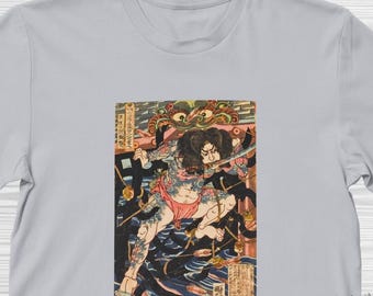 Ukiyo-e Samurai Tattoo T-Shirt: Japanese Art Tee by Kuniyoshi