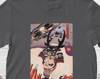 Ukiyo-e Samurai T-Shirt: Takeda Shingen Japanese Warrior Art