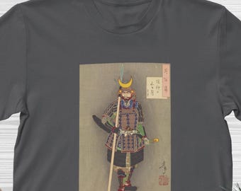 Crescent Moon Samurai T-Shirt: Tsukioka Yoshitoshi Japanese Art Tee