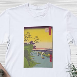 T-shirt Japanese Ukiyo-e Art Tee, Mount Fuji Design, Hokusai Hiroshige Woodblock Print Art Lover Gift – Japanese Aesthetic Shirt