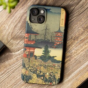 Unique Japanese Art iPhone Cases, Artistic Slim Phone Cover, Vintage Style, Phone Accessory Gift for Art Lovers