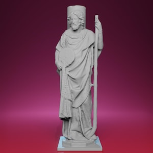 3D Printed Saint Jaques Sculpture – Inspired by Cite de l&#39;architecture et du patrimoine in Paris
