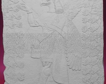 3D Printed Assyrian Wall Relief – Inspired by the British Museum in London