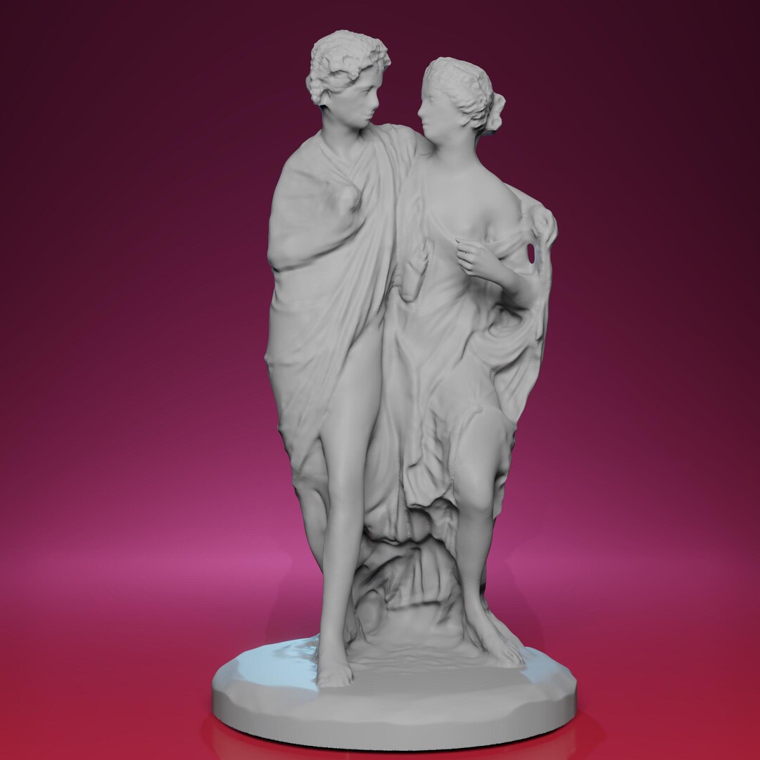 3D Printed Bacchus and Ariadne Statue – Inspired by the Tsaritsyno