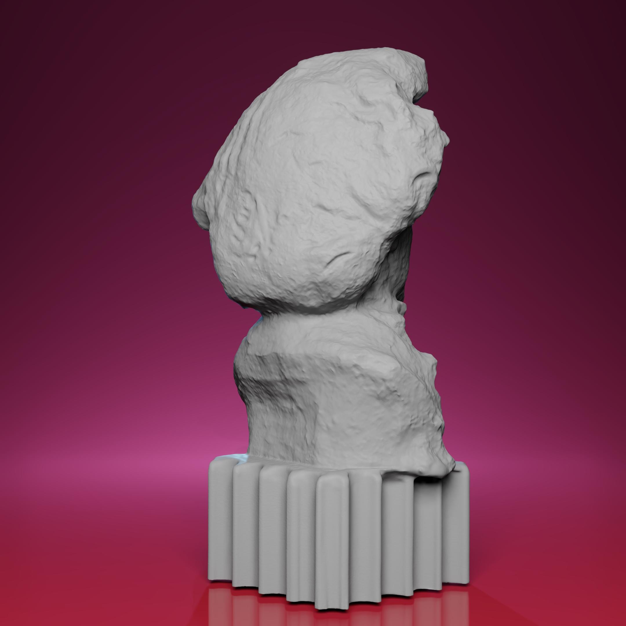 3Dプリントされたフレデリック・ショパンの胸像 – モスクワの