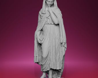 Estatua de Highland Mary impresa en 3D - Inspirada en la Walker Art Gallery de Liverpool
