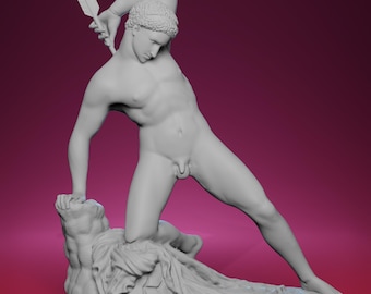 3D Printed Injured Niobide Statue – Inspired by The Louvre Museum in Paris