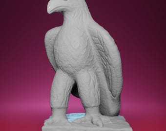 Estátua de águia romana impressa em 3D - Inspirada na Christie's em Londres
