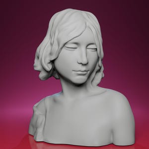 3D Printed John the Baptist Bust – Inspired by The Musée d&#39;Orsay in Paris