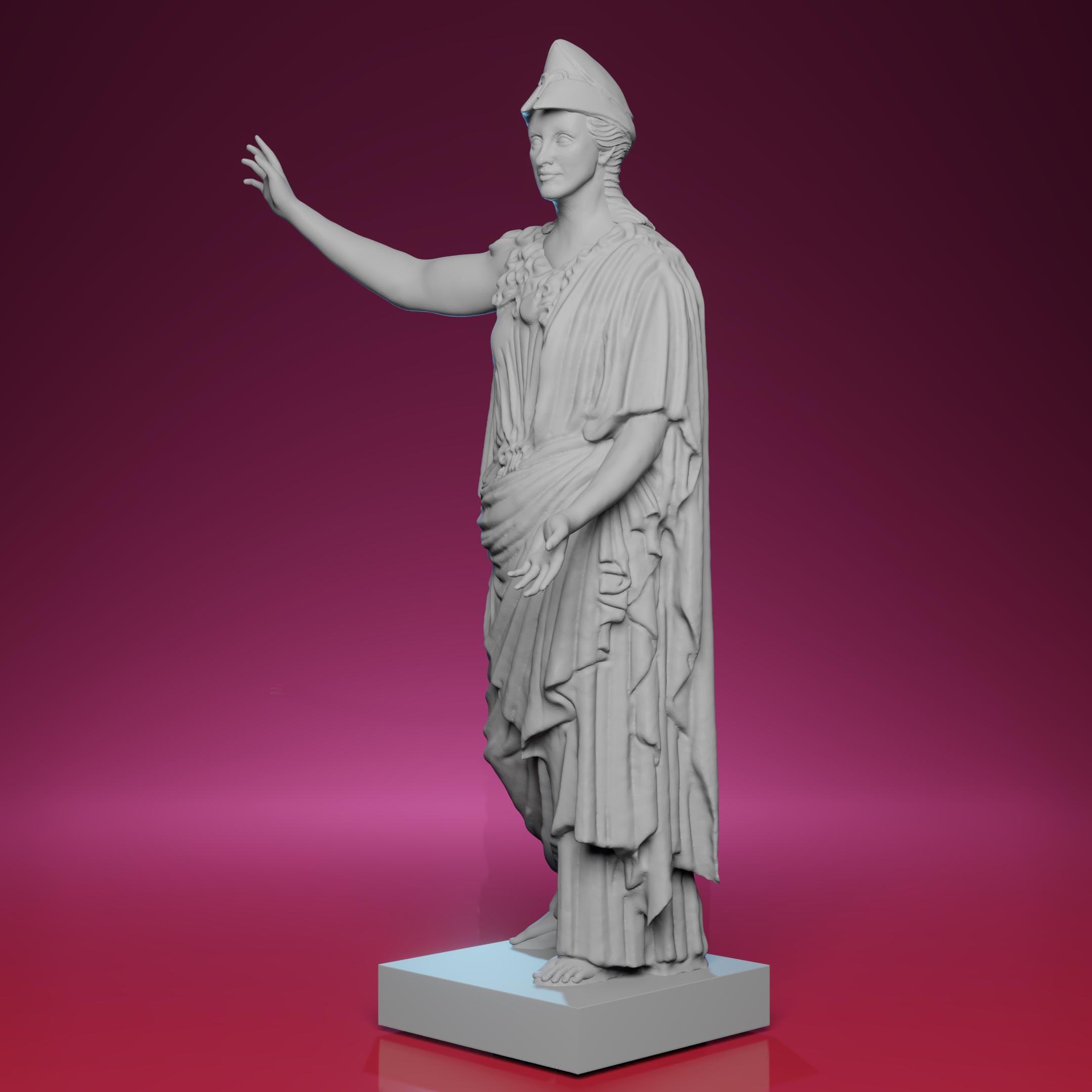 3Dプリントされたヴェッレトリのアテナ像 – パリのルーブル美術館に