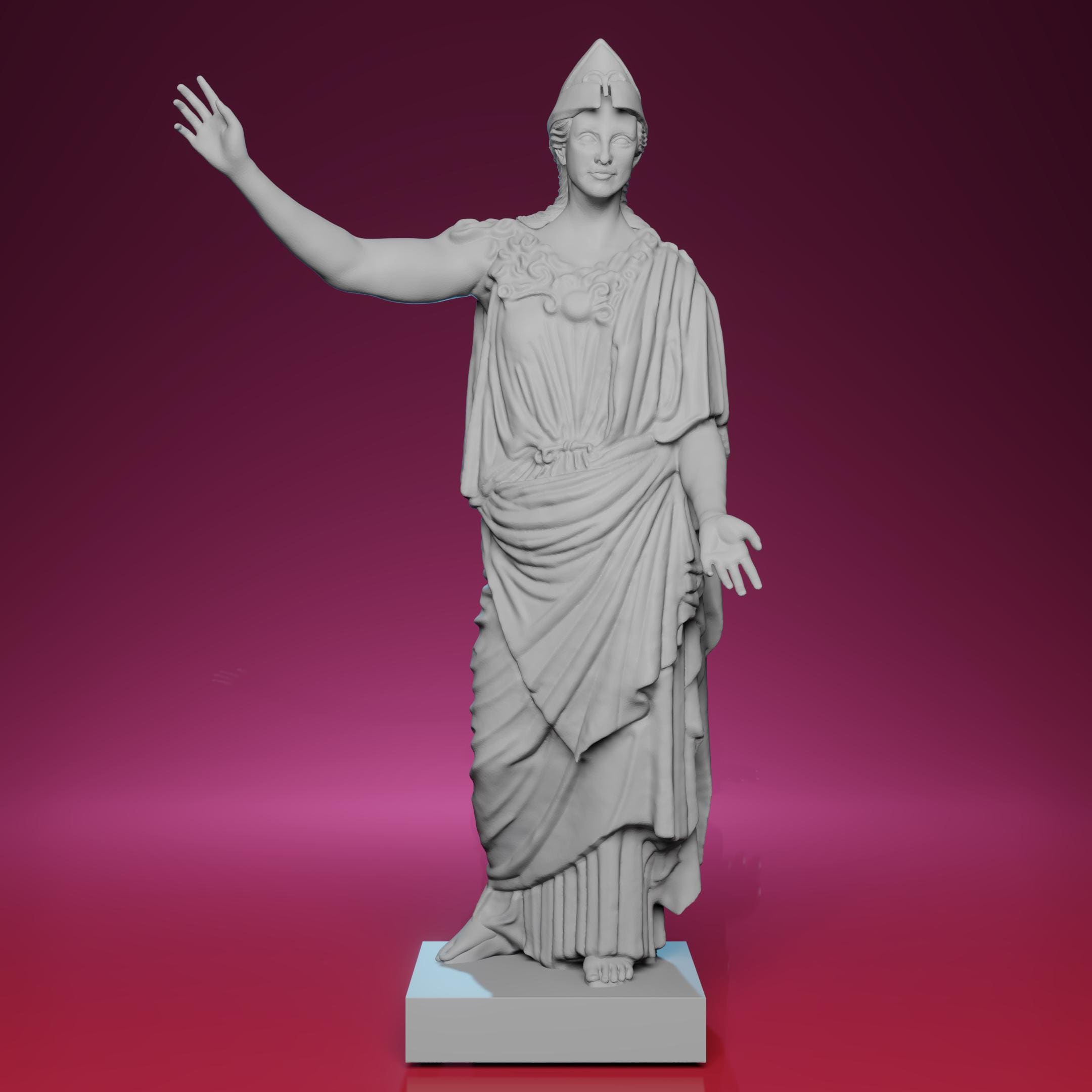 3Dプリントされたヴェッレトリのアテナ像 – パリのルーブル美術館に