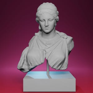 3D Printed Bust of Artemis Statue – Inspired by Capitoline Museum in Rome