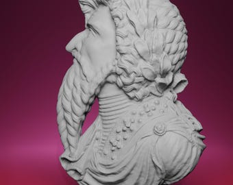 カラカラ帝の胸像｜古代ローマ帝国の肖像彫刻｜高級樹脂製博物館